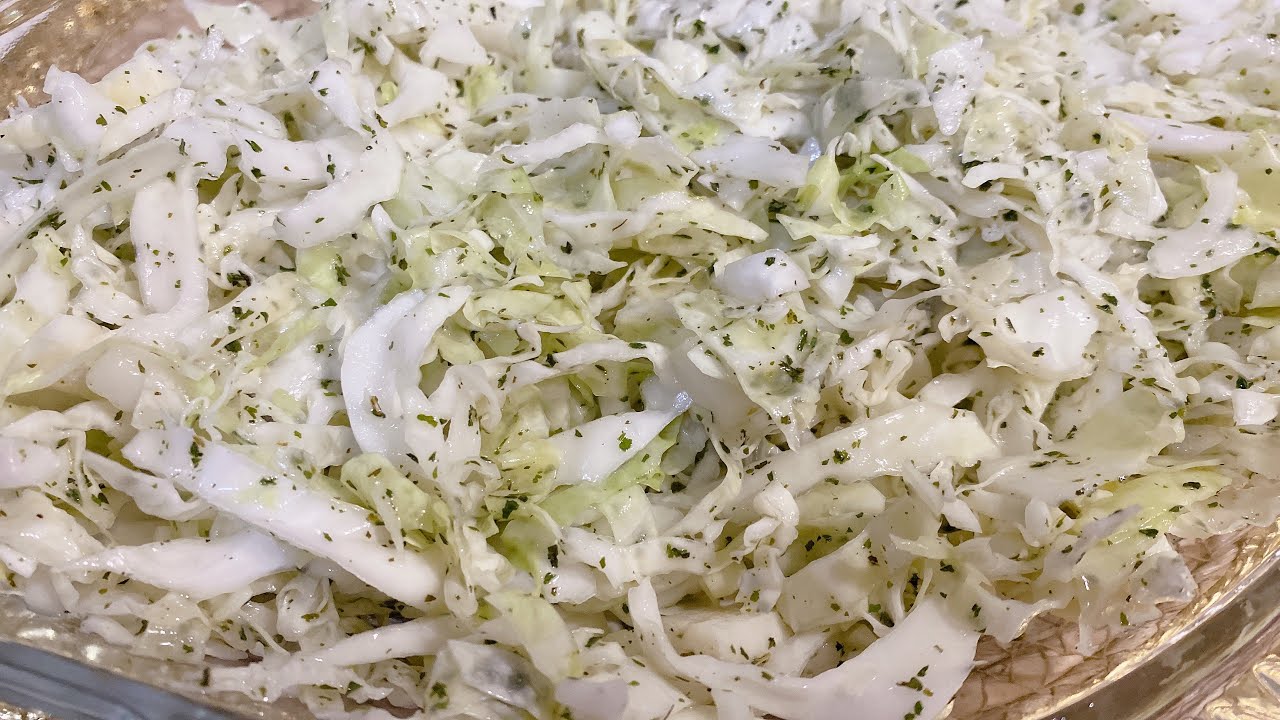 سلطة الملفوف ( اللهانة ) بدون مايونيز لذيذة ومنعشة وصحية / #health #diet