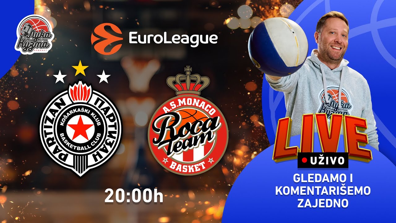 Partizan - Monako | Evroliga 2025/26 LIVE