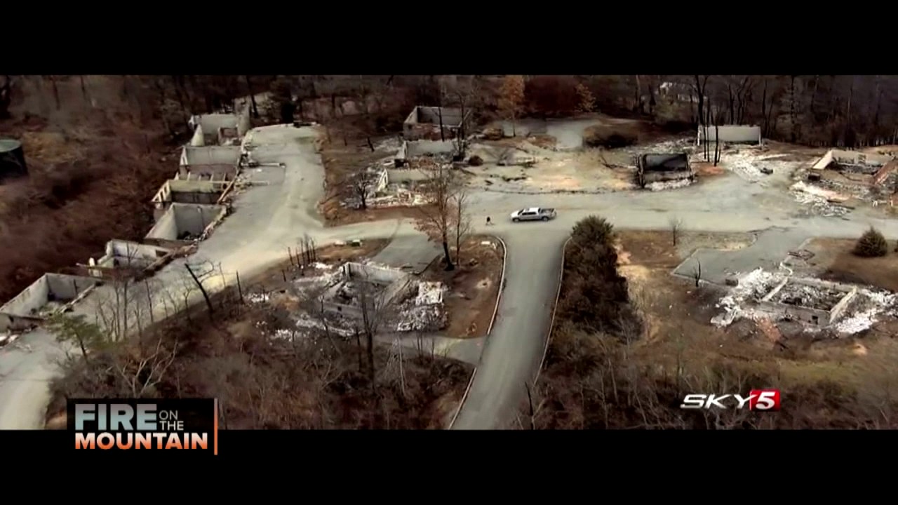 Sky 5 Aerial Video: Aftermath of Gatlinburg, Tennessee Wildfire