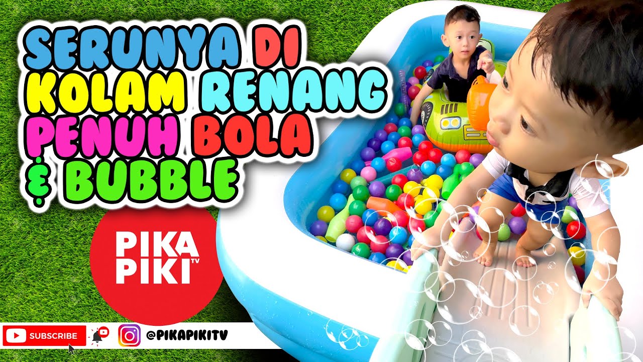 Seru Bermain di Kolam Portable Penuh Bola & Gelembung Sabun - Bubble  | PIKAPIKITV