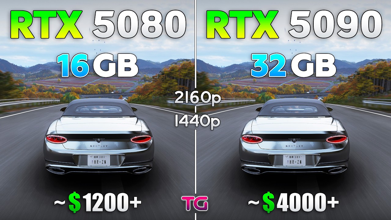 RTX 5080 vs RTX 5090 - A Big Comparison in New Games | 1440p & 4K