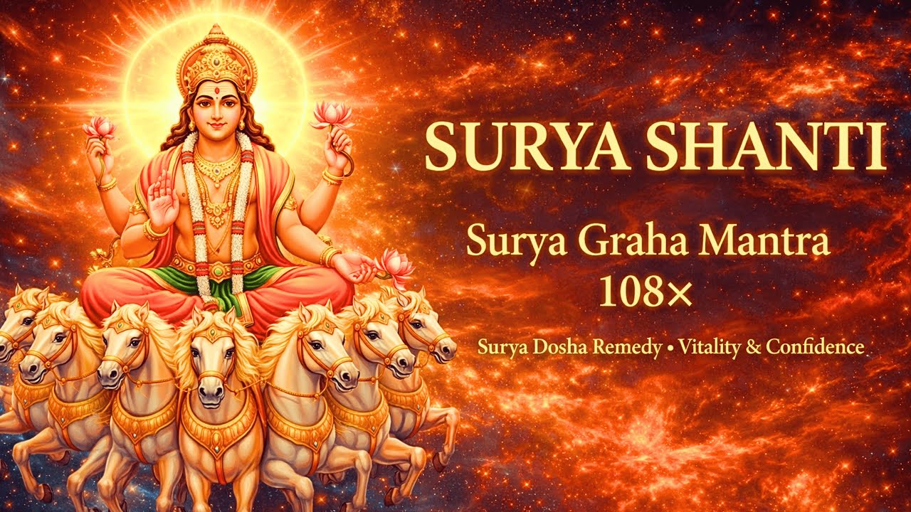 Surya Graha Shanti Mantra for Health, Confidence & Authority | Surya Graha Mantra With Lyrics