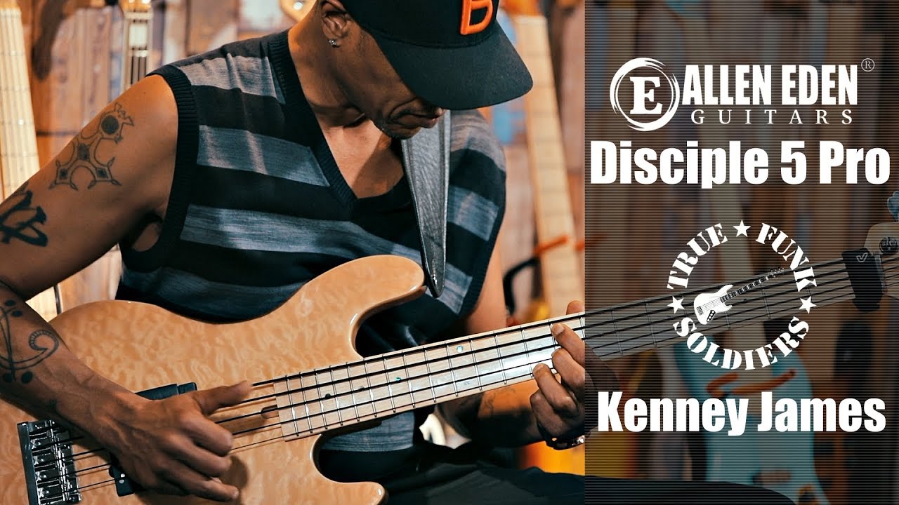 Allen Eden Guitars Disciple 5 Pro demo featuring Kenney James