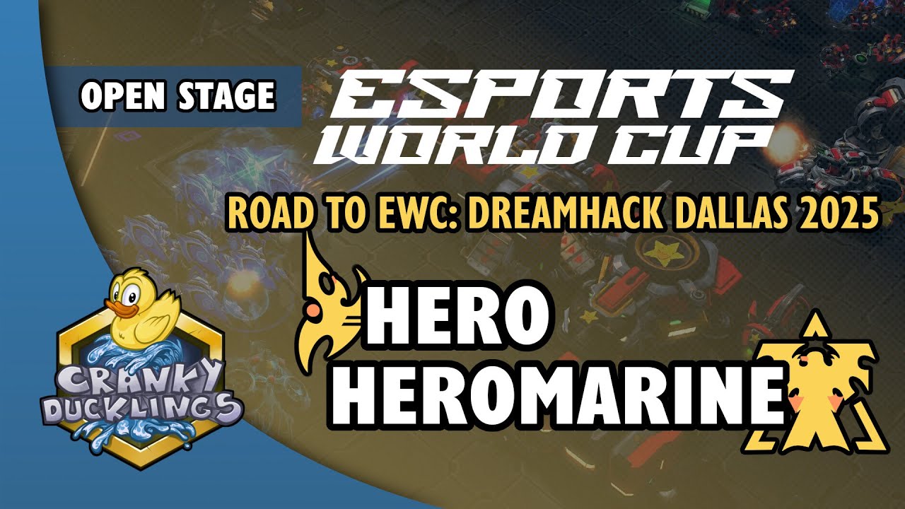 herO vs HeRoMaRinE - PvT | Road to EWC: DreamHack Dallas 2025 - Open Stage | StarCraft 2 Tournament