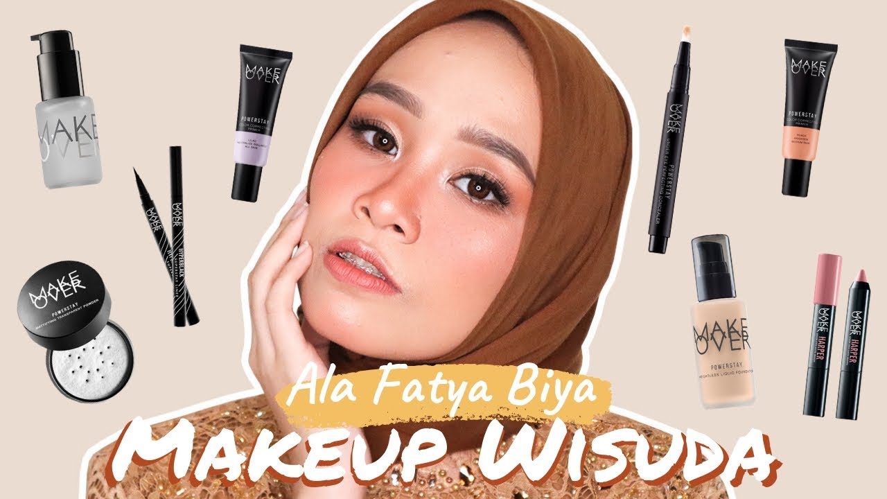 MAKEUP WISUDA PAKE PRODUK MAKEOVER POWERSTAY!!! feat AVIATHALIA