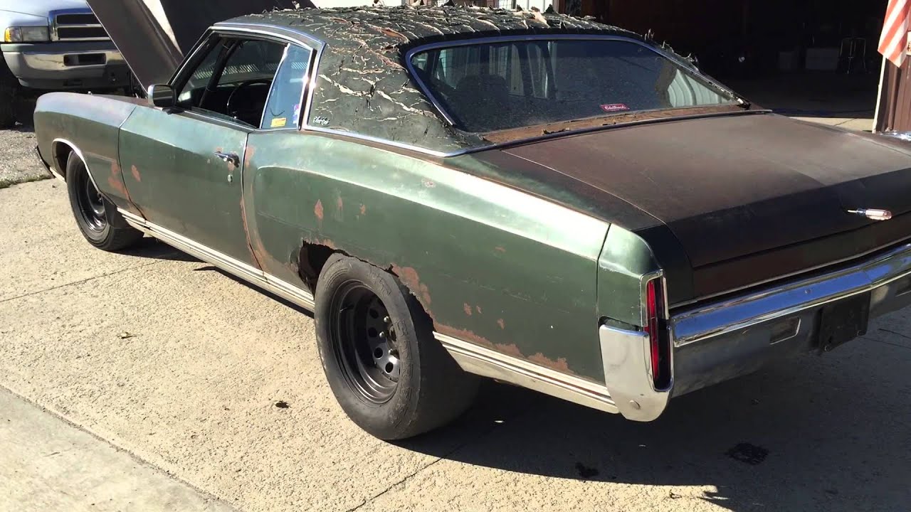 Cummins turbo diesel powered 1971 Monte Carlo rat rod - Mad Max style car - hot rod