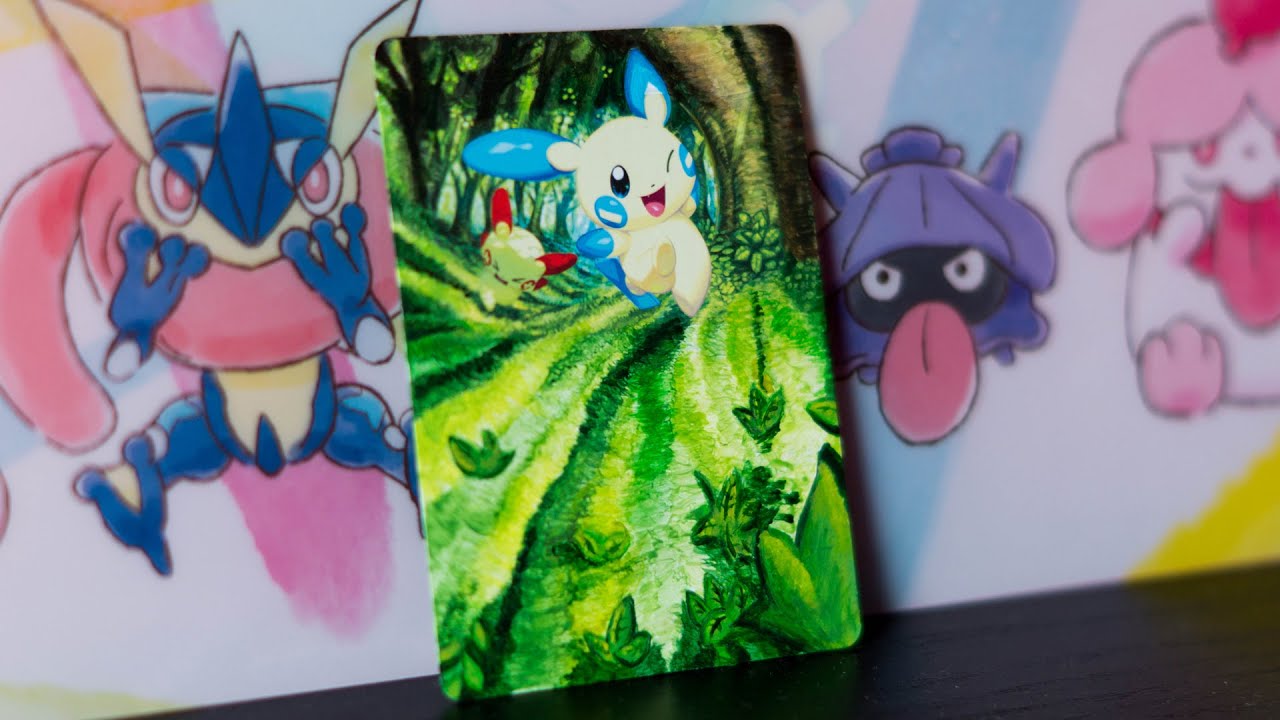 Plusle and Minun - Pokémon Card Extended Art