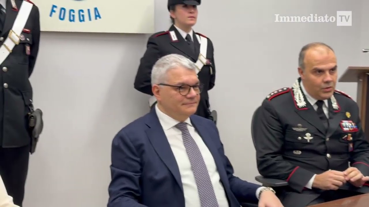 ARRESTI A FOGGIA PER GLI ASSALTI AI PORTAVALORI, IL PROCURATORE INFANTE: 