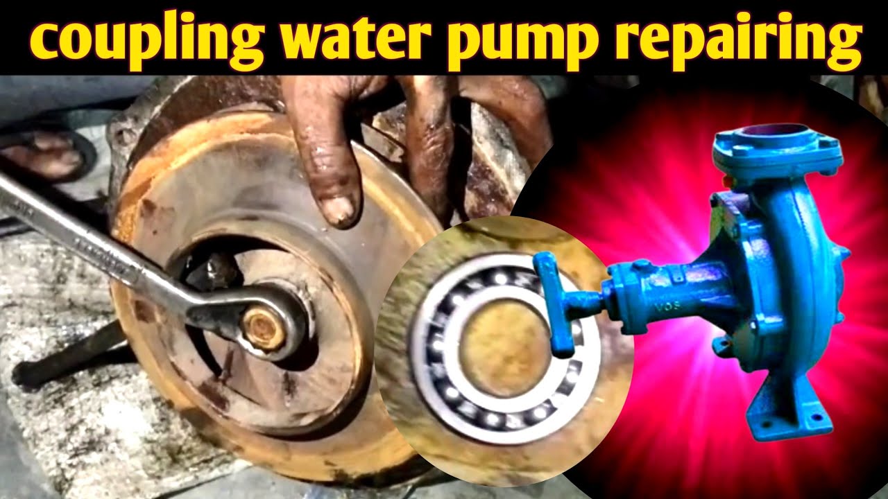 Oil seal water pump repairing ।। कपलिंग वाटर पम्प कम्पलीट फिटिंग कैसे करें।।