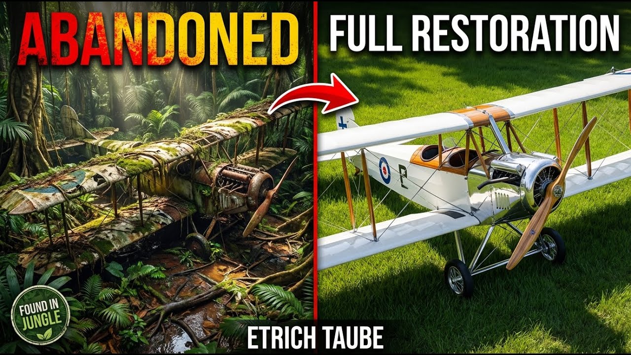 Abandoned Etrich Taube Aircraft Found in Jungle - Full Restoration
