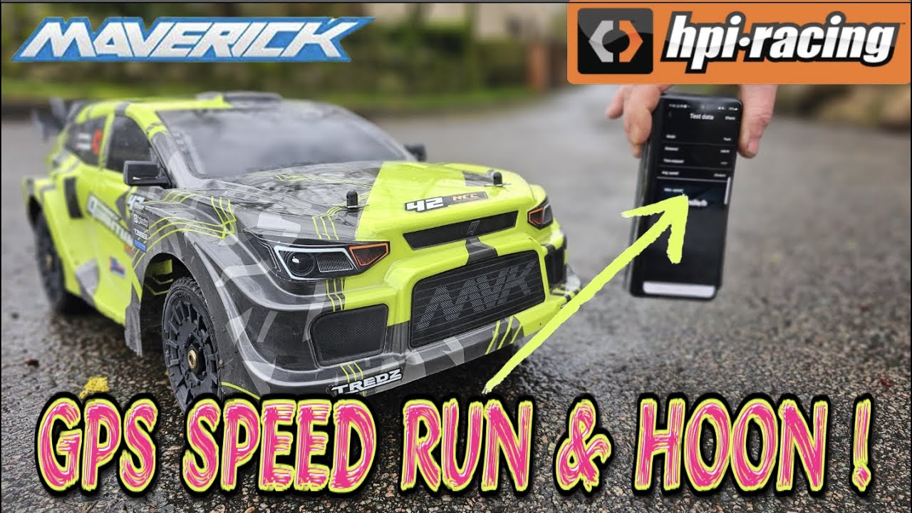 GPS SPEED RUN AND HOON - BEST RALLY RC CAR FOR UNDER £230  THE HPI MAVERICK QUANTUM RX FLUX