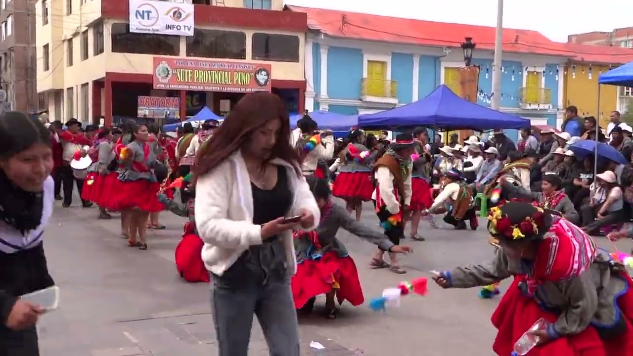CONJUNTO FOLKLÓRICO CARNAVAL DE PAUCARCOLLA EN PASACALLE Y VENERACIÓN