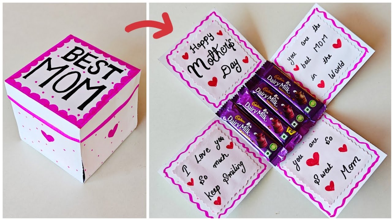 Last minute mothers day gift ideas l diy mother's day card 2026 l white paper mother's day cards l