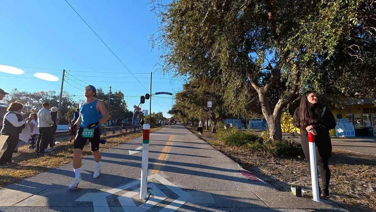 Tampa Morning Ride 3: Bump into a Marathon on Pinellas Trail