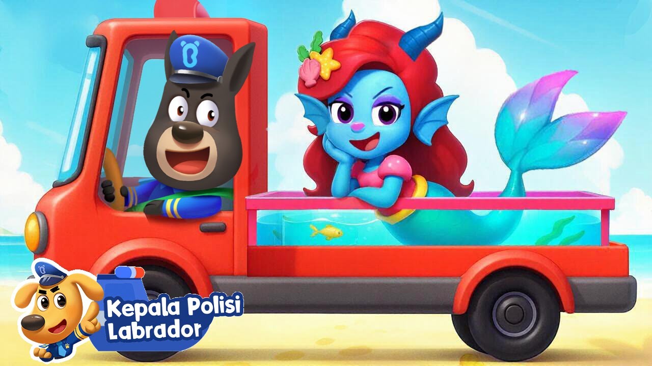 Eps.7 Tangkap Putri Duyung!🪸🧜🏻‍♀️ | Seri Baru: Kota Air!🌊| Kartun Anak-anak | Kepala Polisi Labrador