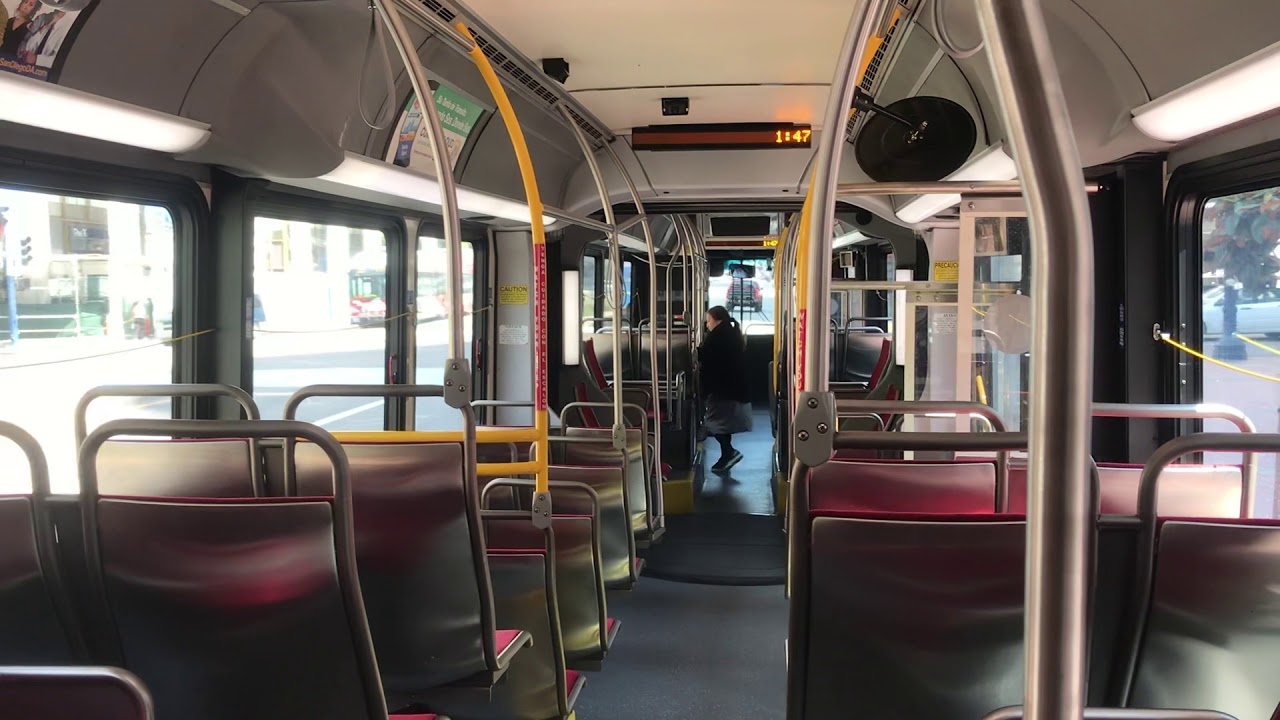 Metropolitan Transit System(MTS Rapid) 2013 NFI XN60 Rt 215 Downtown San Diego-SDSU Rapid