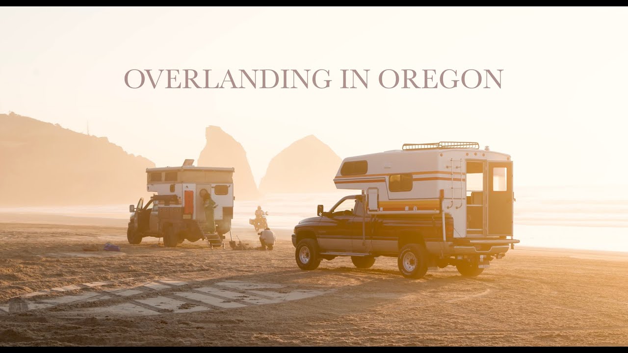 Overlanding on the beach in Oregon with my Aussie pup Alaska.