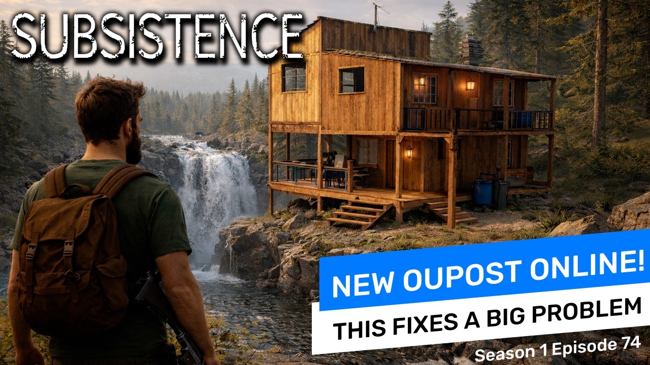 Solo Survival in Subsistence 🔥 I Built This Cabin Way Too Far From Home…