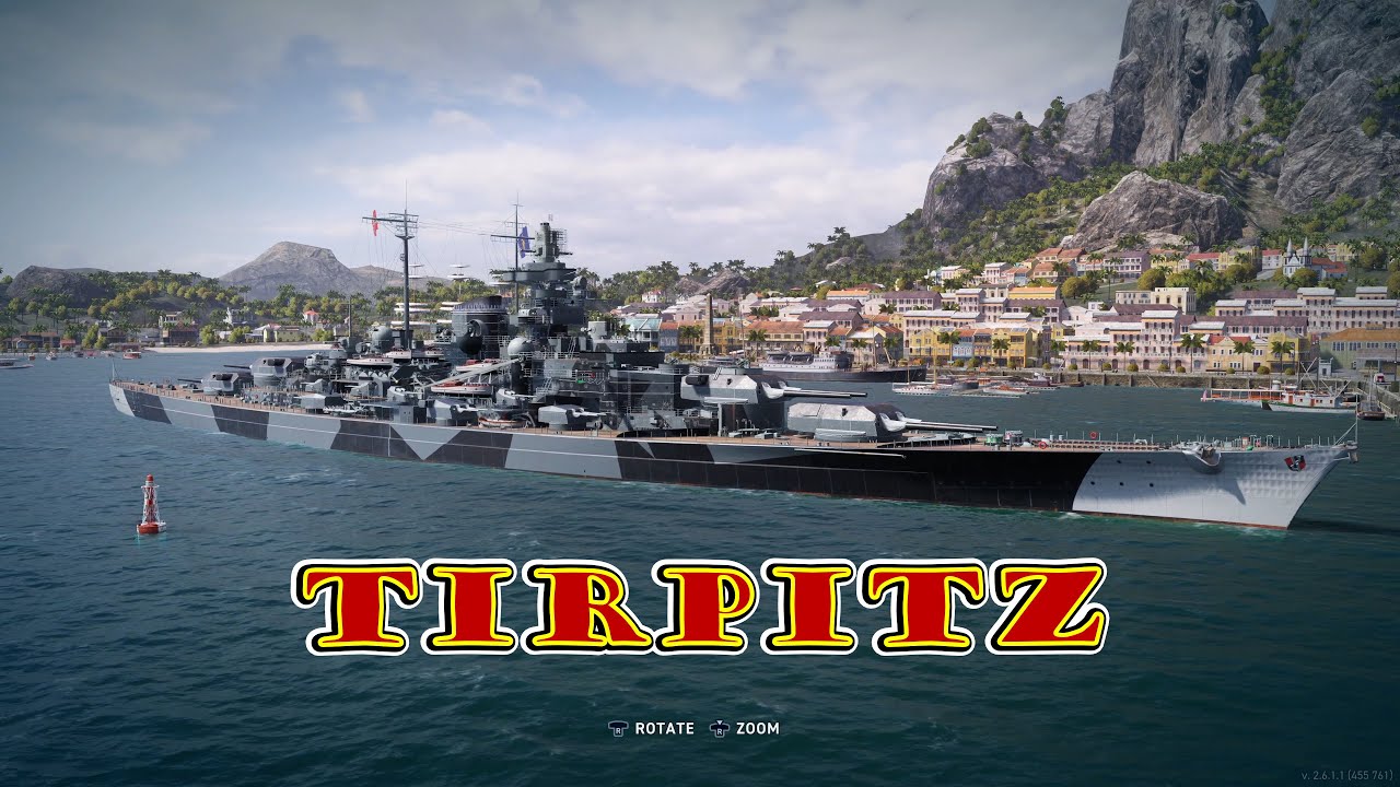 Meet The Tirpitz! Tier 7 German Battleship (World of Warships Legends Xbox One X) 4k