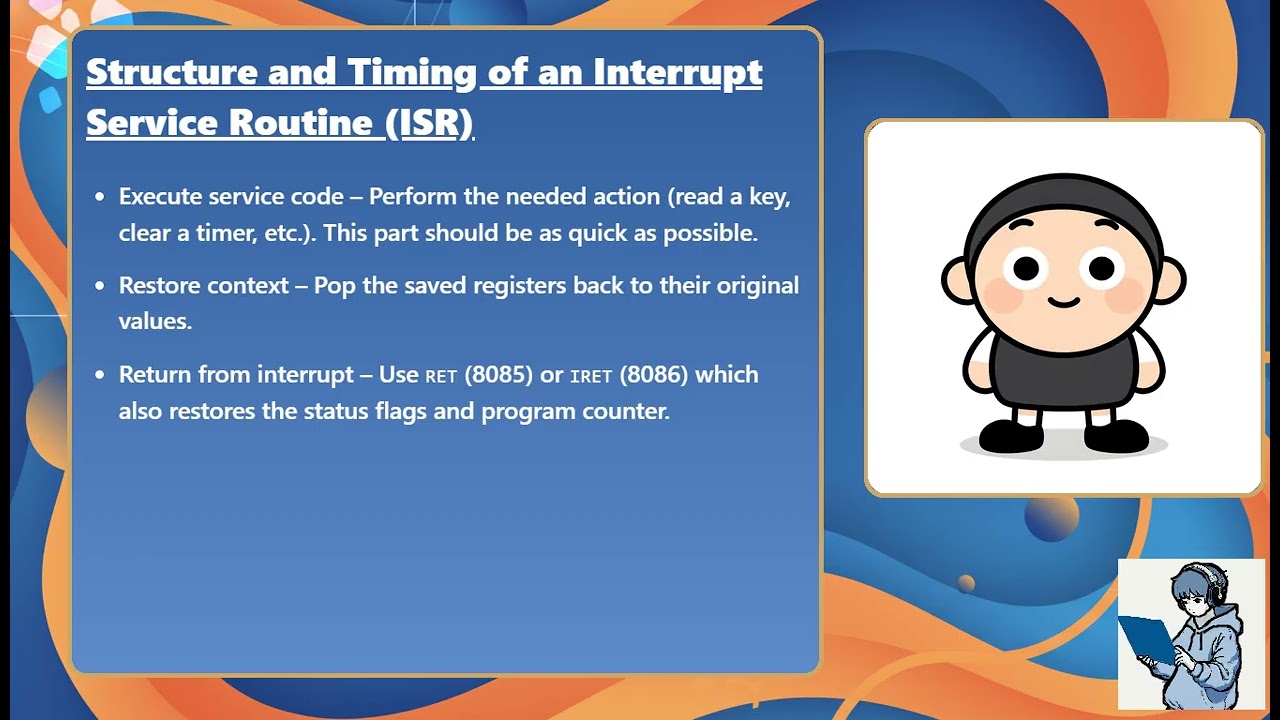 [438] Interrupts in 80858086 (Microprocessors & Interfacing)