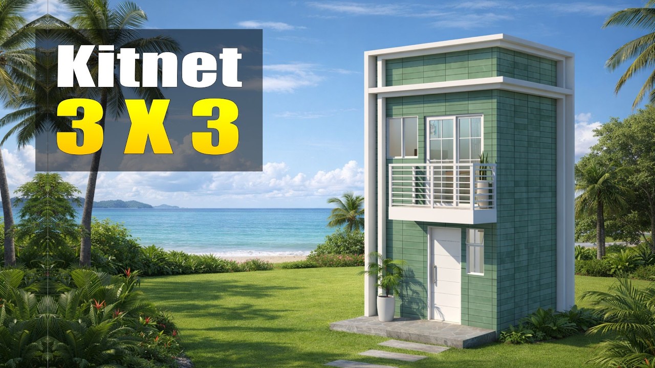 Kitnet 3x3: Como Transformar 9m&sup2; em uma Moradia Completa e Lucrativa