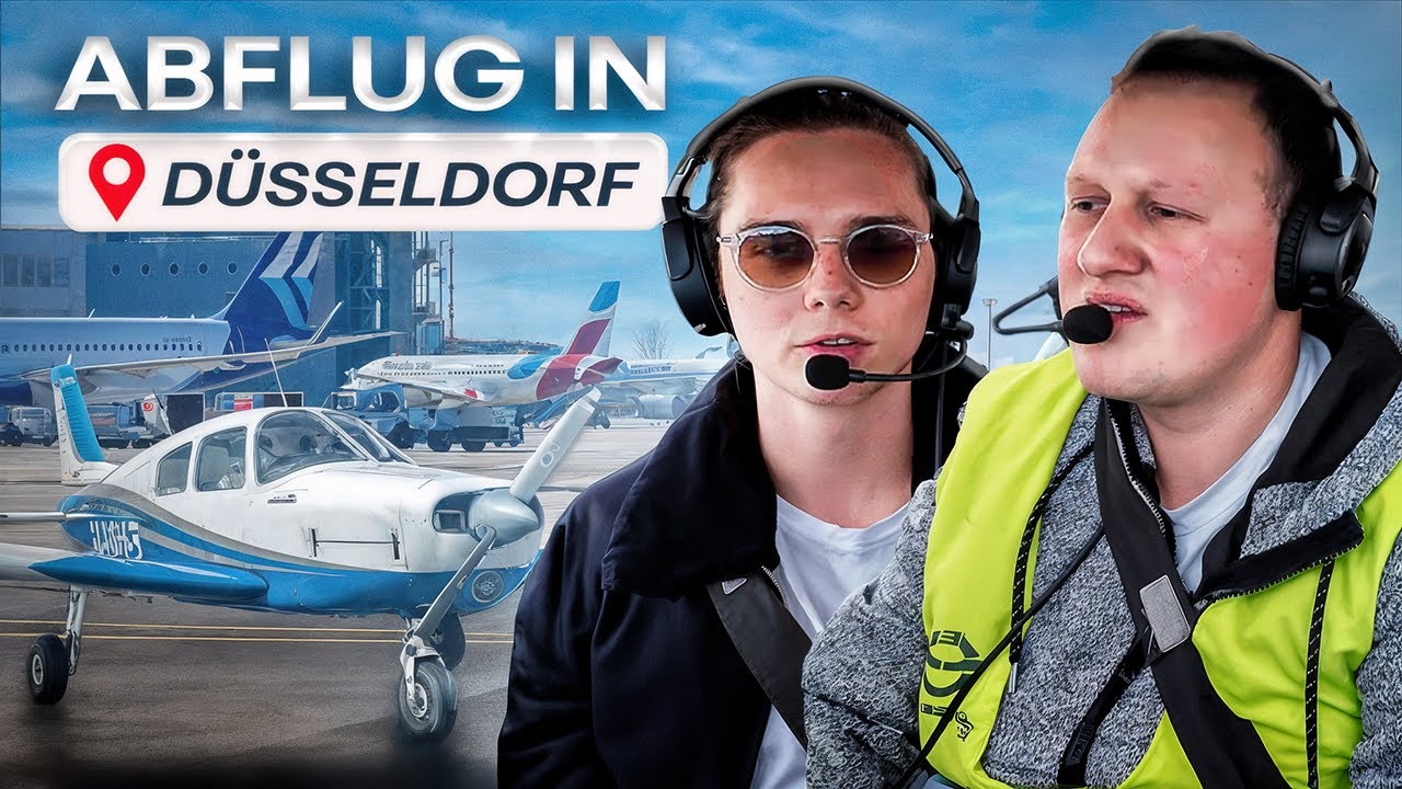 Wir starten mit einem Kleinflugzeug aus D&uuml;sseldorf (EDDL)