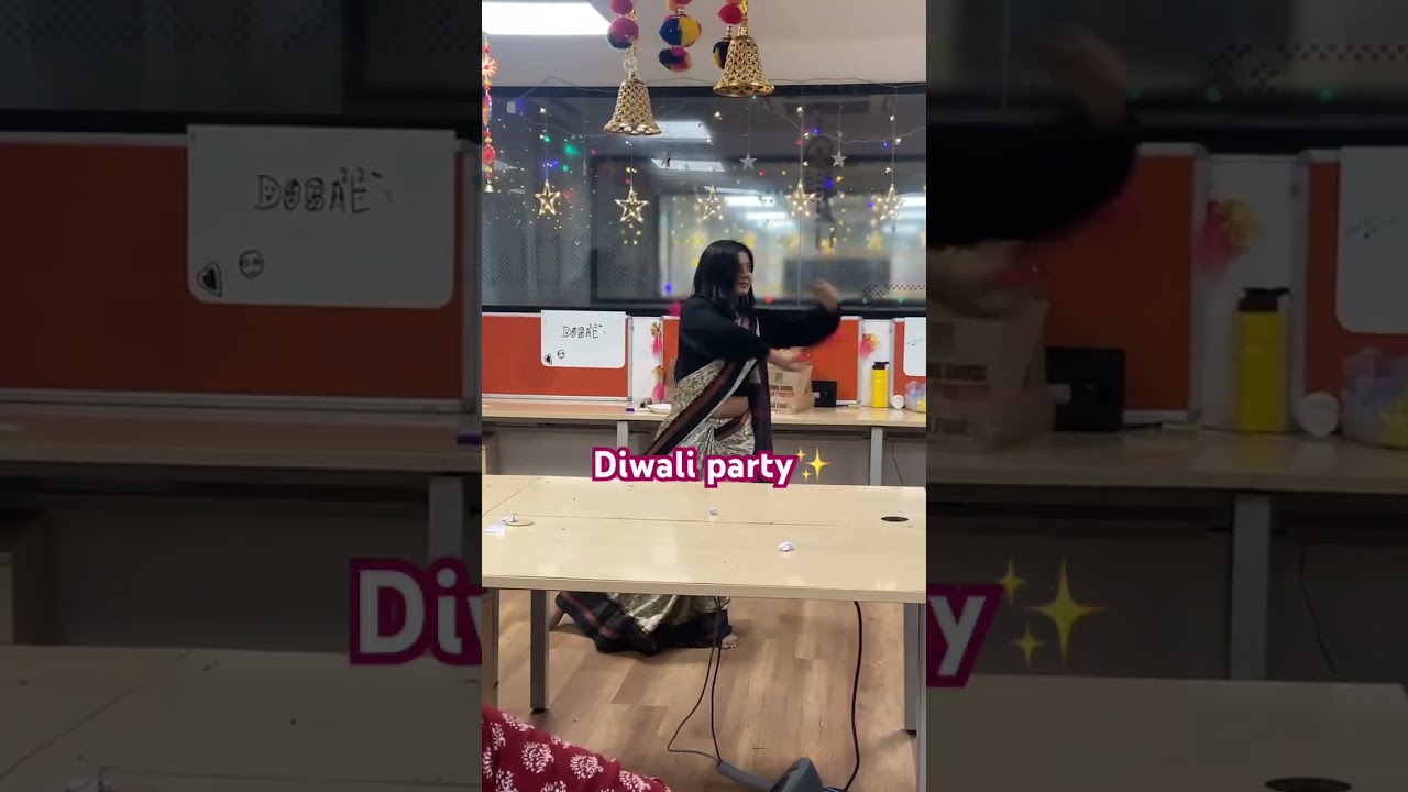 Office Diwali party🪔 #diwali #diwalispecial #happydiwali #fun #games #enjoy #friends #office #ootd