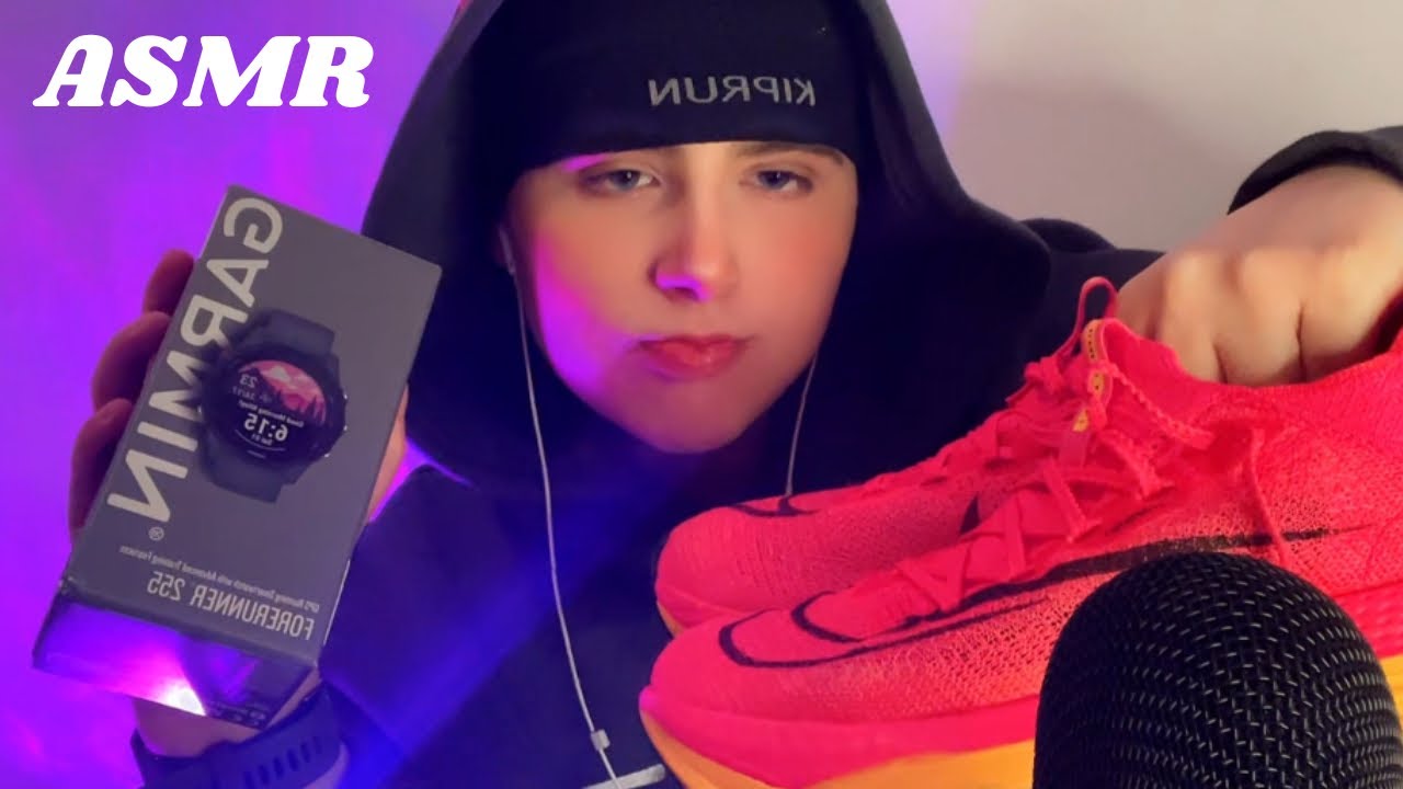 ASMR | MON ÉQUIPEMENT DE RUNNING #asmrfr #asmrfrançais