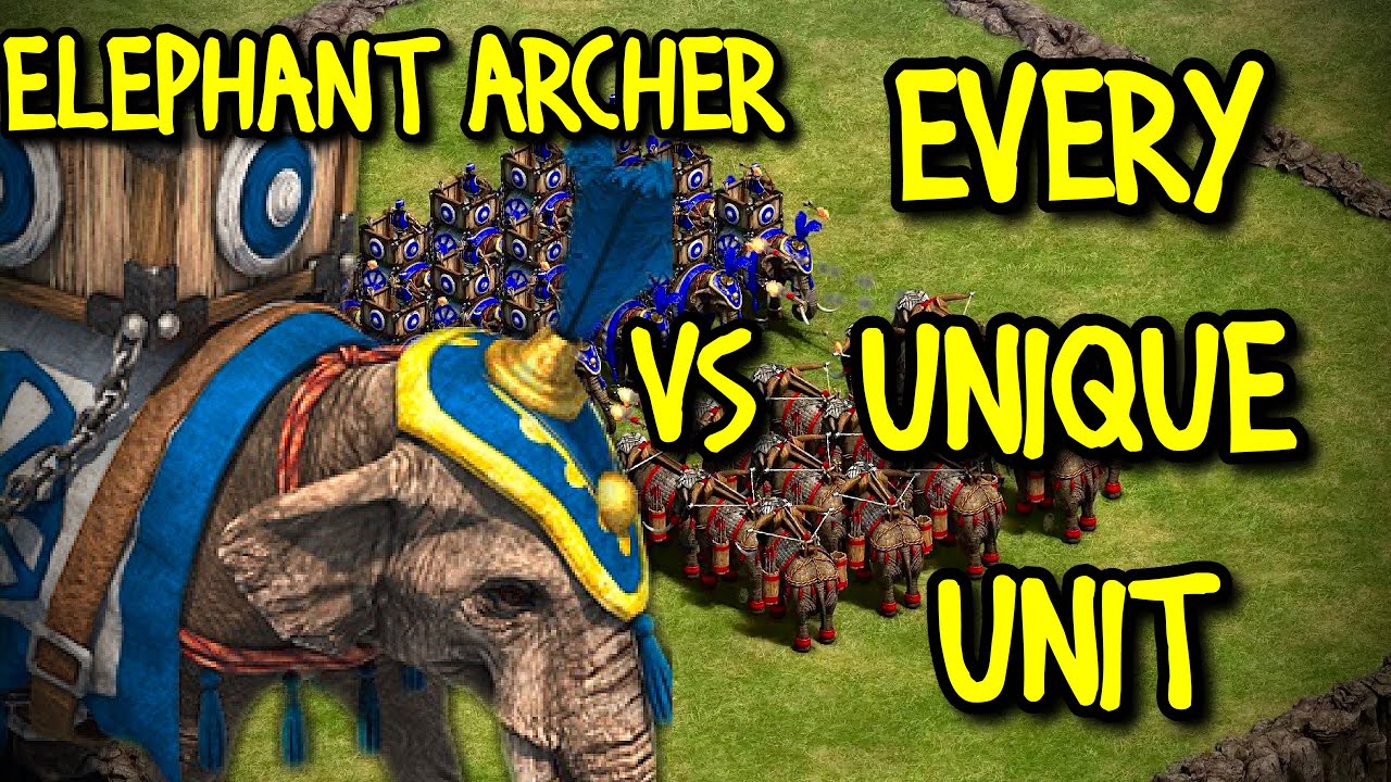 ELITE ELEPHANT ARCHER vs EVERY UNIQUE UNIT | AoE II: Definitive Edition