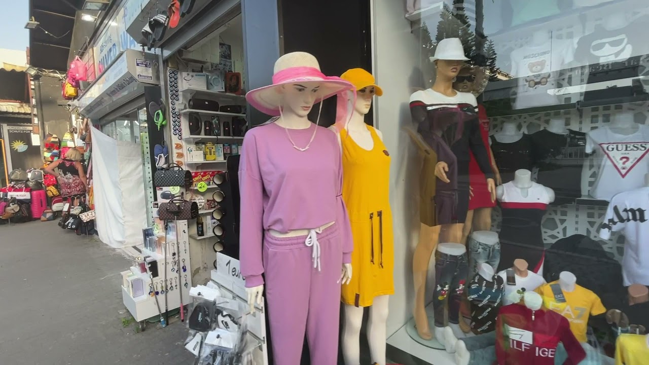 PROMENADE SIDE. SHOPPING. EINKAUFEN neben Hotels Side Star Beach und Park. Türkei #side #türkei