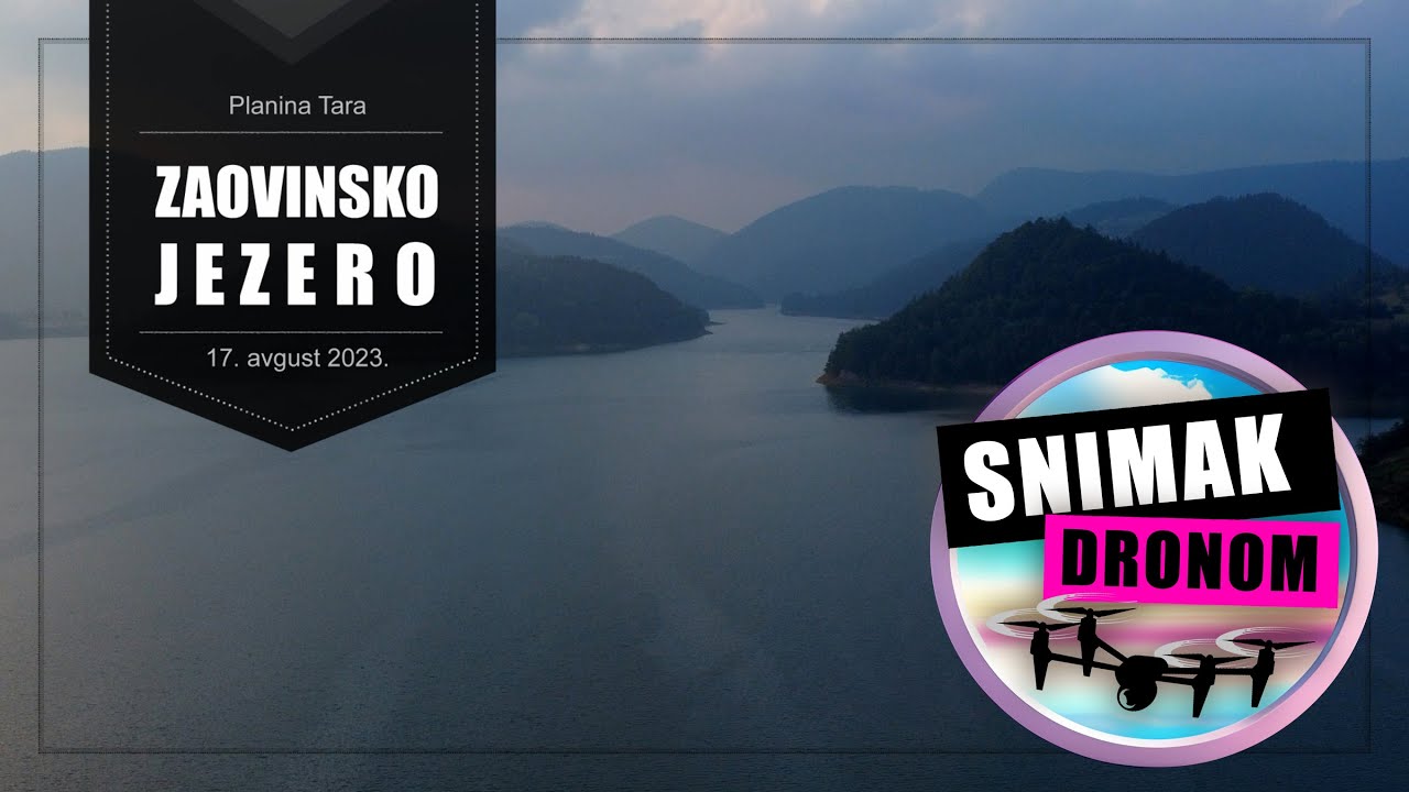 Zaovinsko jezero - Zaovine, Tara (snimak dronom)