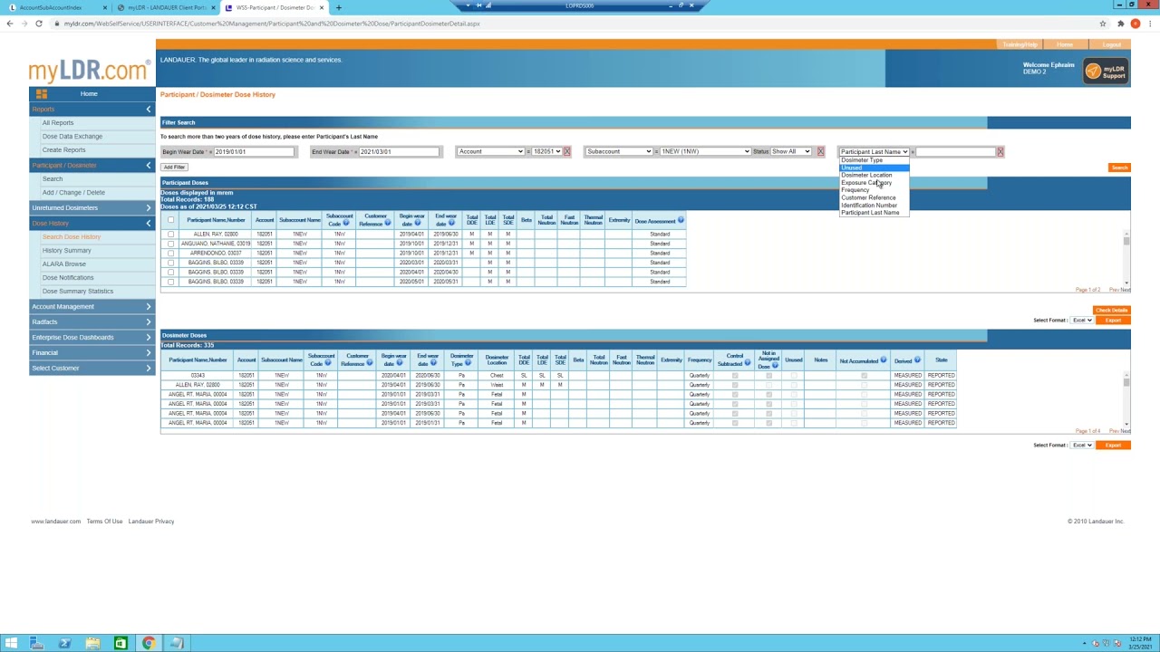 How myLDR com Supports Dosimetry Management