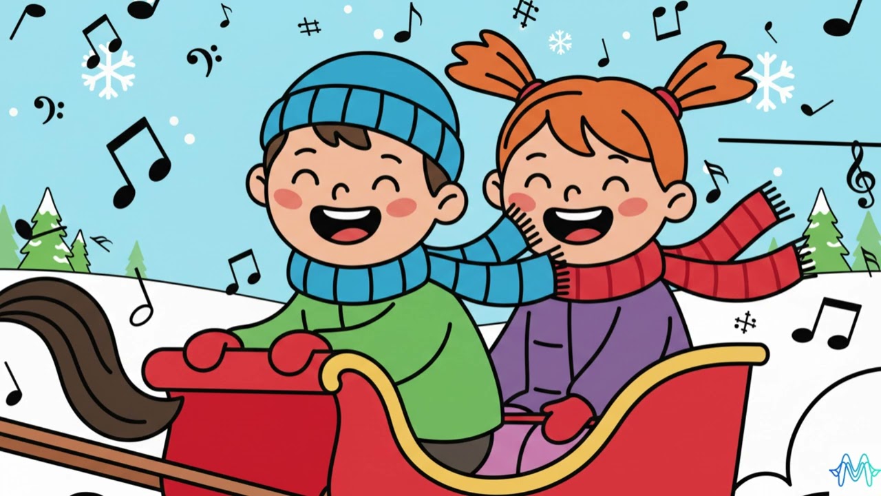 Learn Jingle Bells! Cute Christmas Rhyme for Kids   Melodemy 🎄