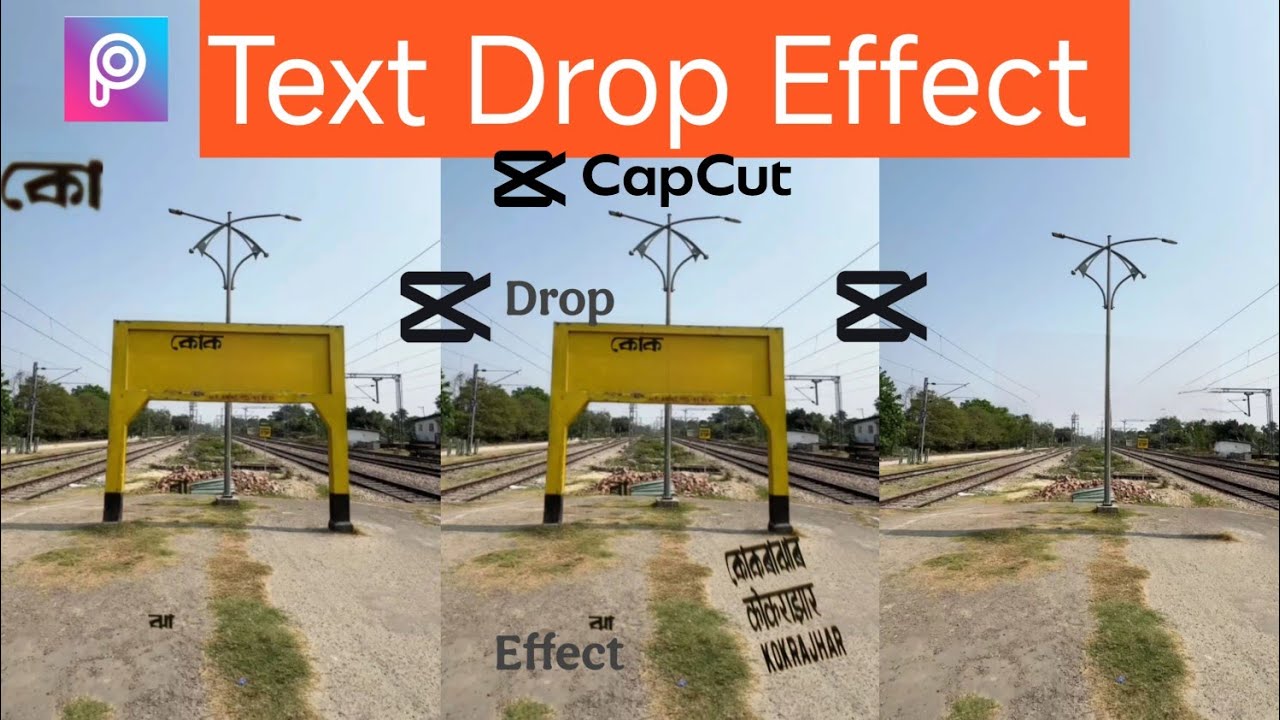 Text Drop Effect Full Tutorial 