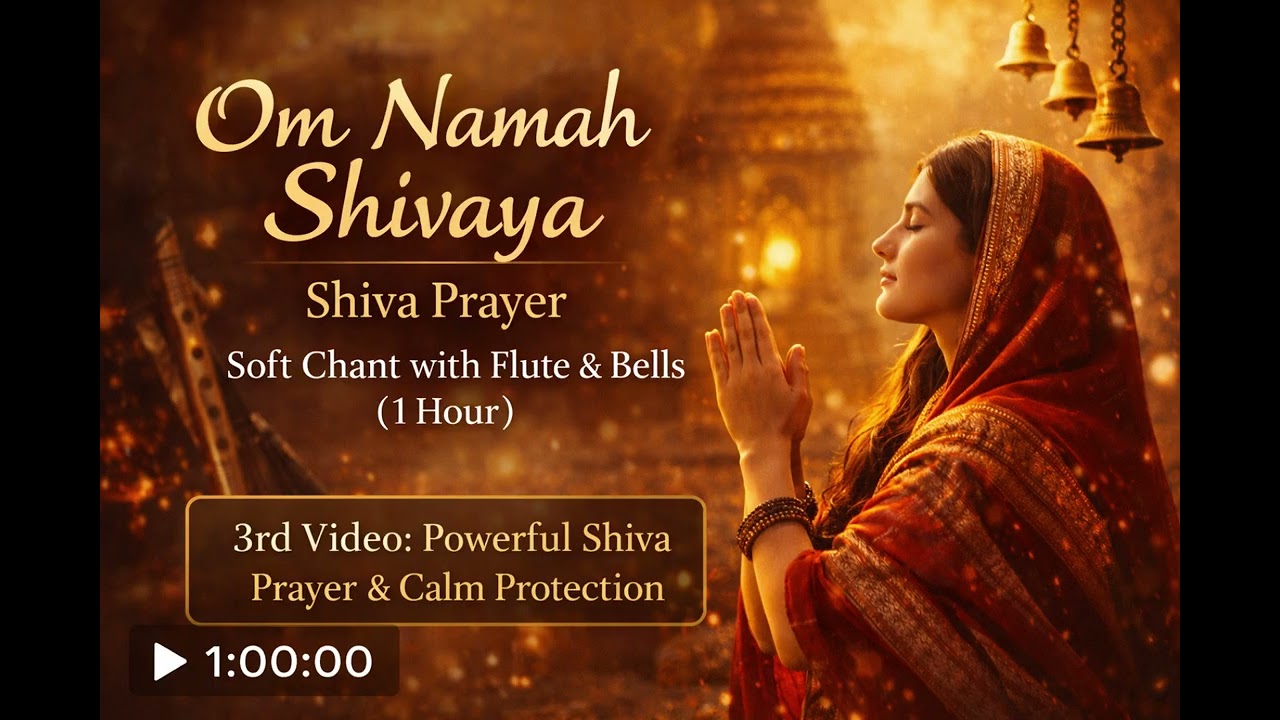 Om Namah Shivaya | Shiva Prayer | Flute & Temple Bells (1 Hour)
