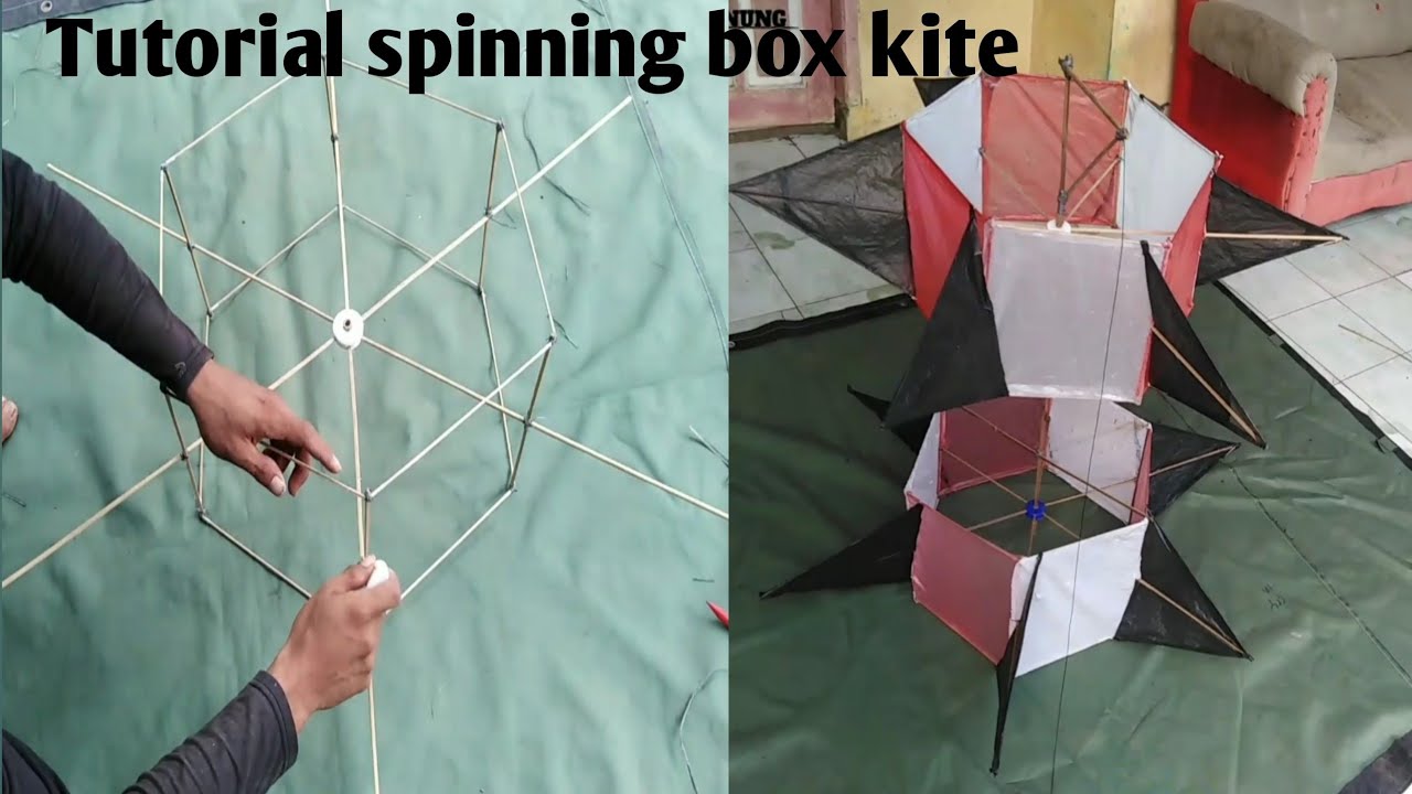 Cara membuat layangan spinning box