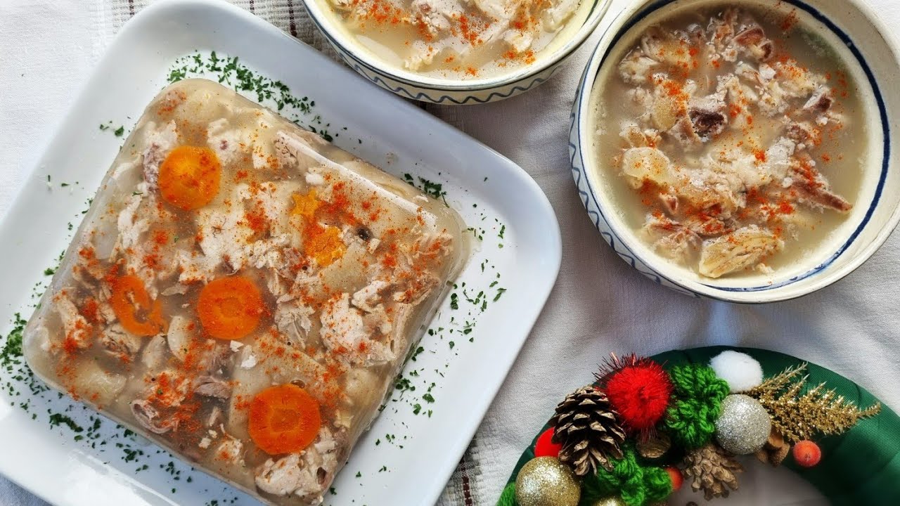Piftie de porc | Racituri de porc cu usturoi | reteta traditionala,fara gelatina@Alina in bucatarie