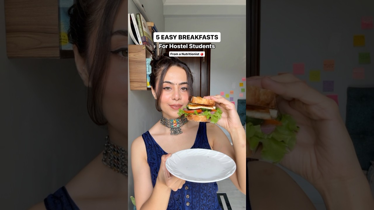 Breakfast ideas for hostel students 😁 #healthyrecipes#drvidhichawla#shorts