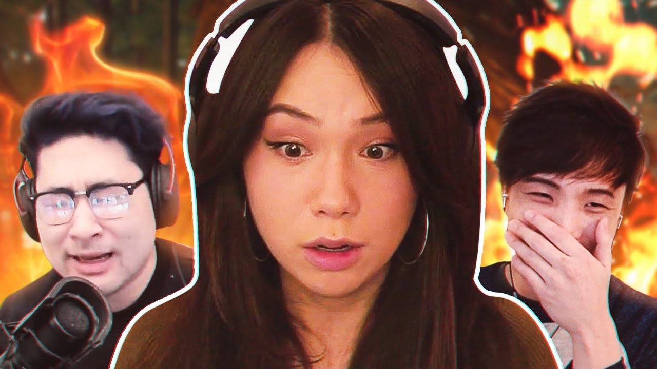 why is everyone on fire?! The Forest ft. Sykkuno, Peterparktv, Disguised Toast & Kkatamina