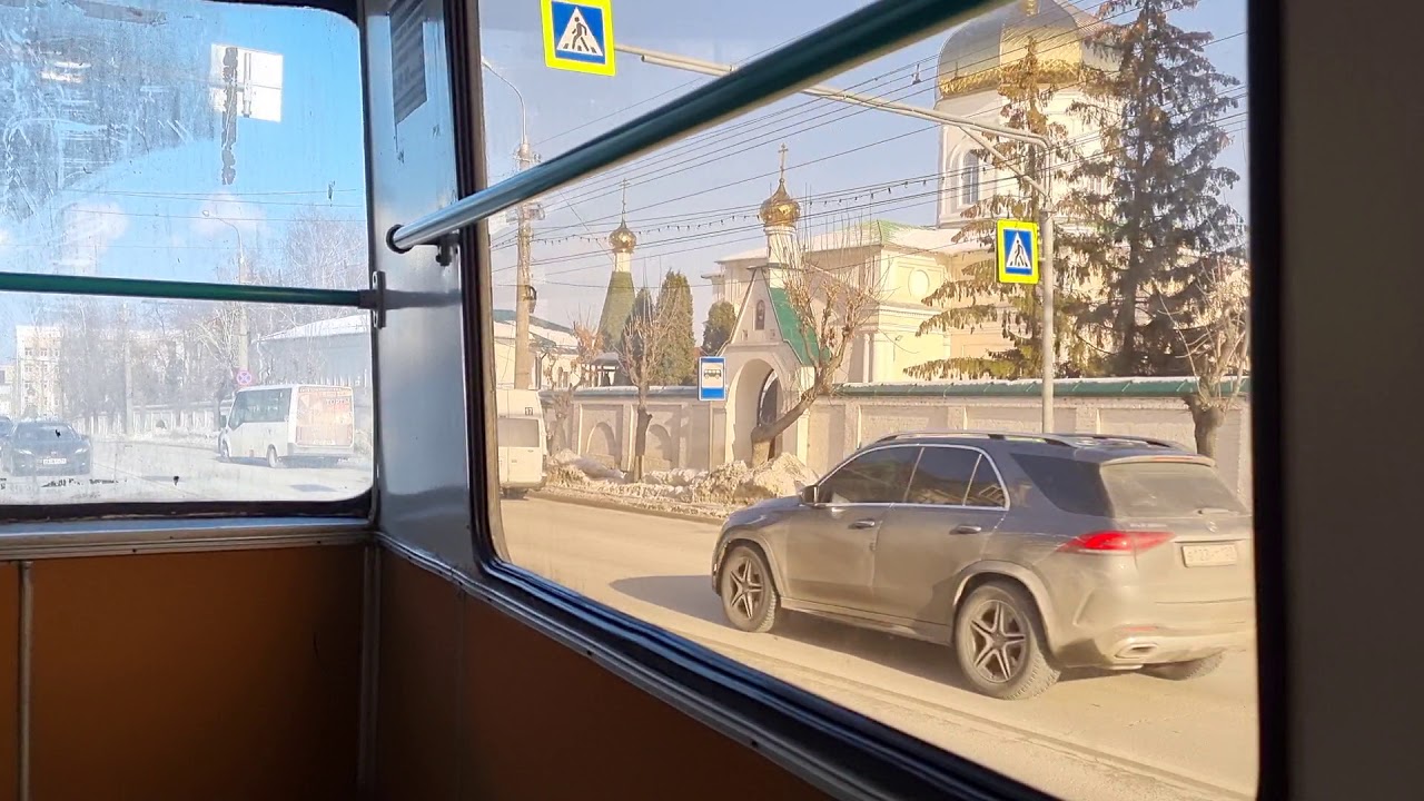 Пенза, поездка на троллейбусе ЗиУ 682Г 016.02 