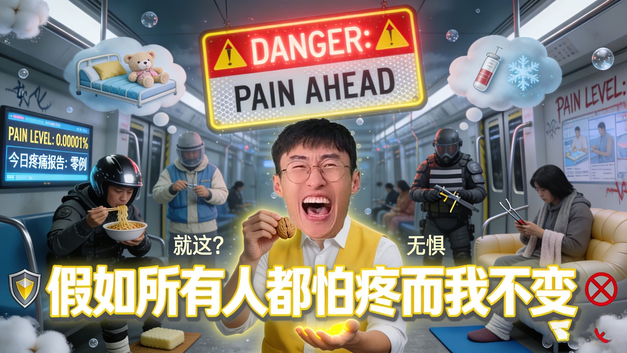 假如所有人都怕疼而我不变#贾大萌 #搞笑 #一人分饰多角
