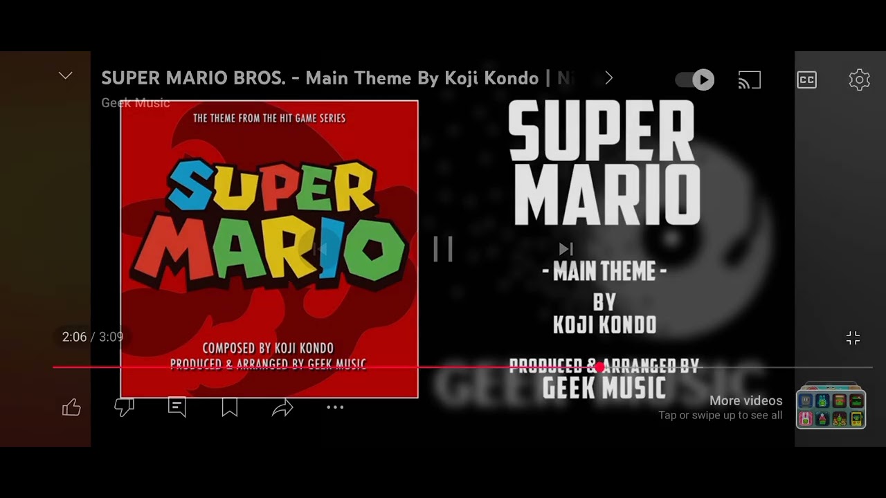 Credit @NintendoAmerica  @GeekMusic super Mario theme music 