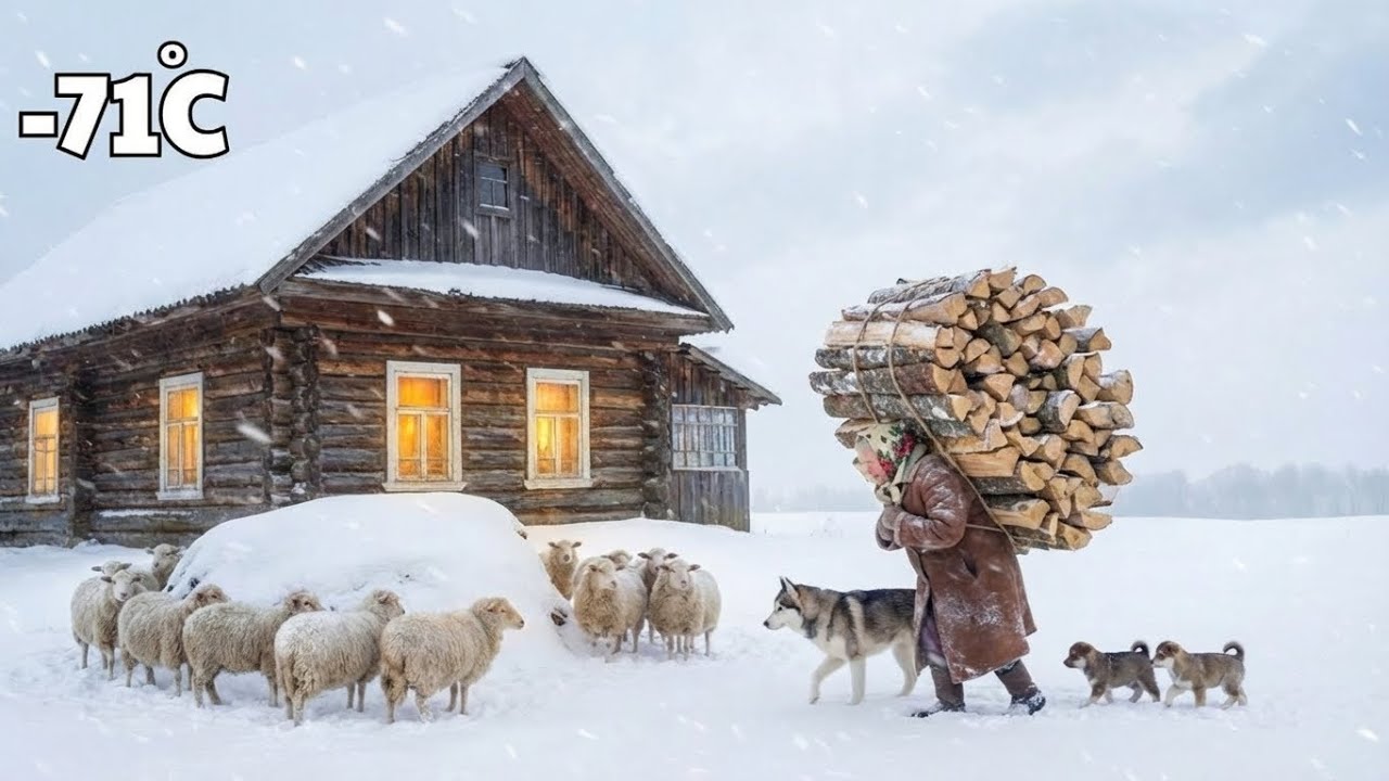 93-Year-Old Widow & Her Dogs | Surviving Alone in Siberia at –71°C