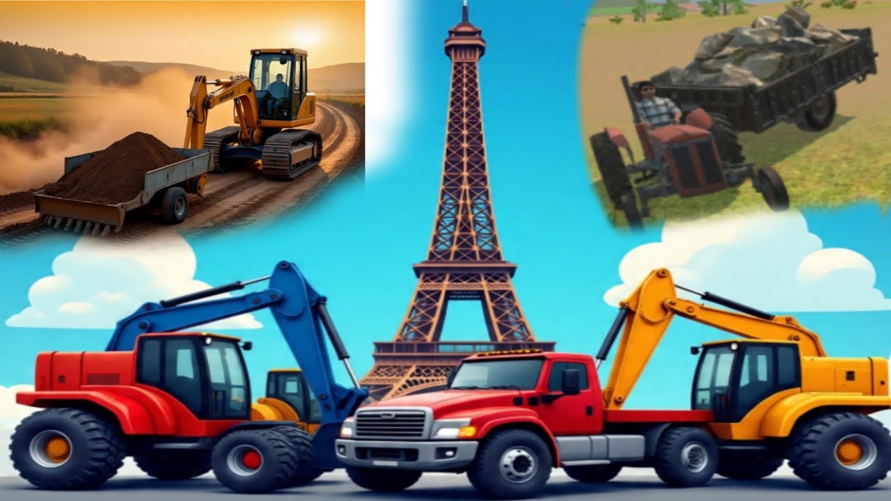 🛑 Drive JCB 💪 loading trolley tractor old tractor video stunt tractor video #viralvideo #vuralvideo 