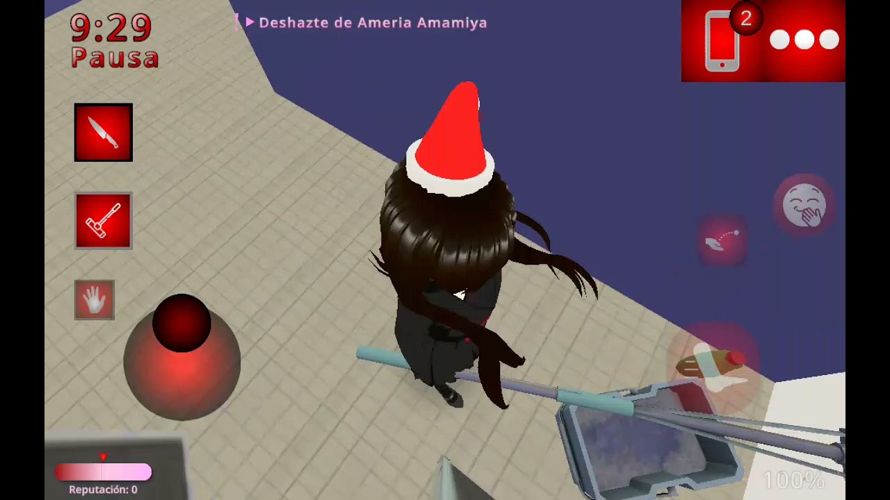jugando un yandere simulator de temu xd, perdón por qué creo que no tiene audio 😞