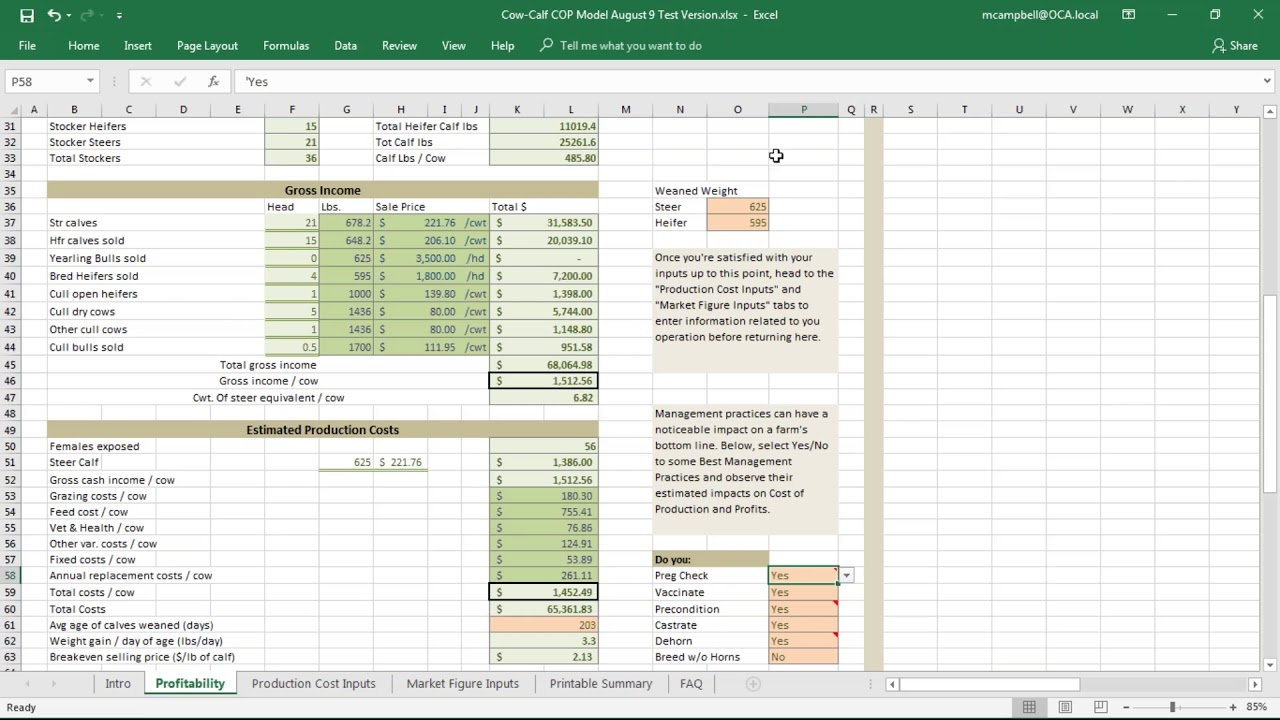 Beef Farmers of Ontario - Profitability Calculator Webinar