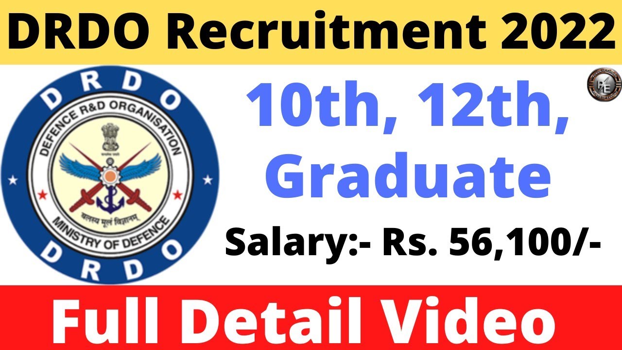 DRDO CEPTAM-10 Recruitment Notification -2022 | DRDO Vacancy, Eligibility full Detailed Information