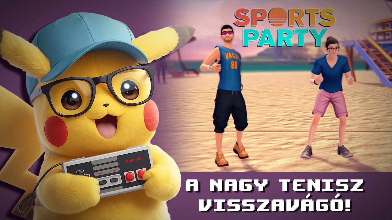 A nagy tenisz visszavágó /Sports Party gameplay