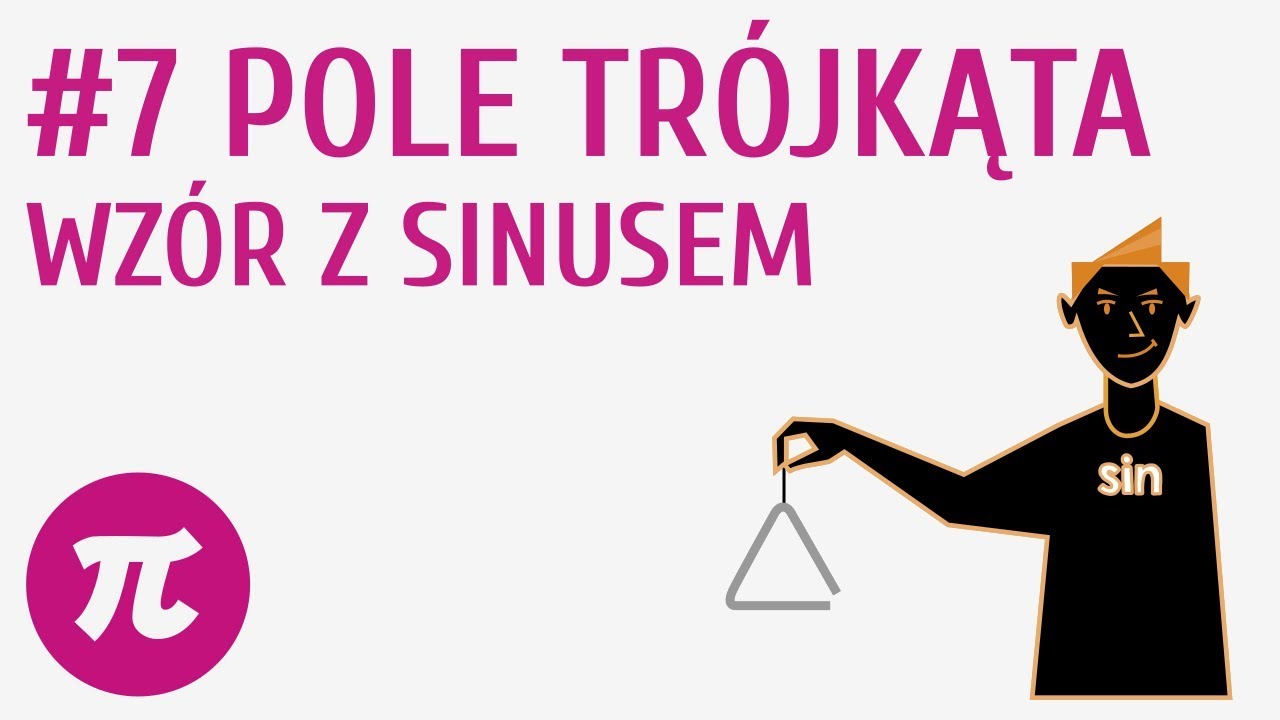 Pole trójkąta - wzór z sinusem #7 [ Trygonometria ]