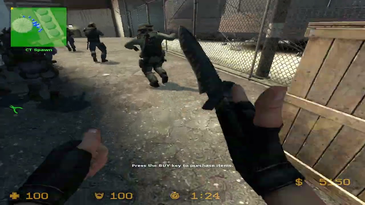 [CS:Source #12] de_nuke 15v15 with bots (Difficulty: Easy)